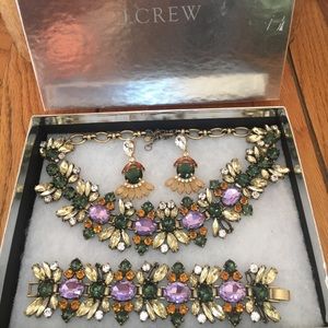 J.Crew necklace, bracelet and earrings